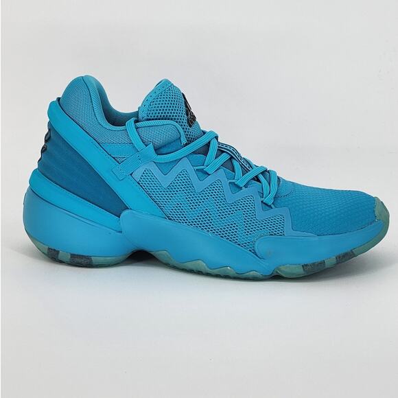Adidas D.O.N. Issue 2 Crayola Signal Cyan Sky Blue Sneakers – NWT Size 7.5 - Picture 10 of 11